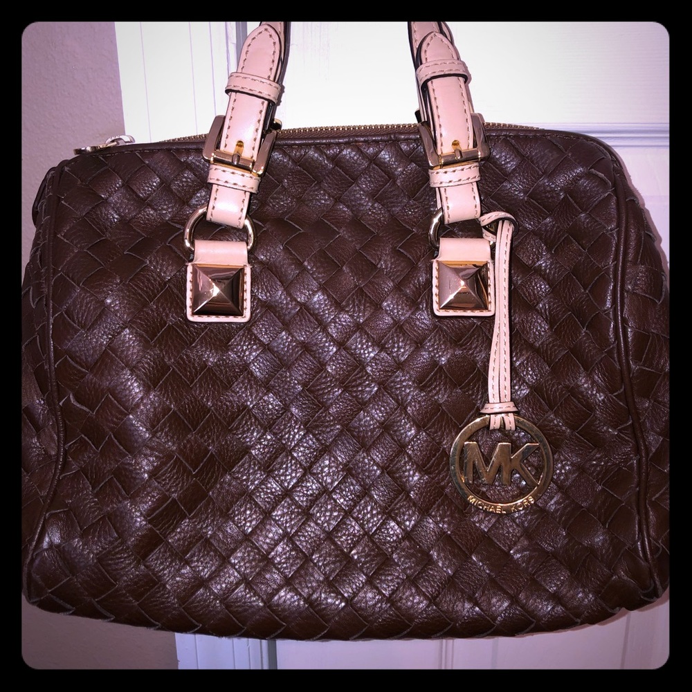 MICHAEL Michael Kors Grayson Woven Medium Satchel